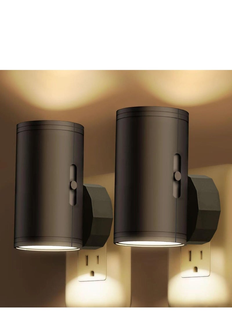 عربست إضاءة الليل LED توصيل إلى الجدار, غسق إلى الفجر مستشعر, 5-300LM سطوع قابل للتعديل, ناعم أبيض 3000K, إضاءة الليل القابلة للتخفيف للمطبخ, غرفة نوم الممر, الدرج, حزمة 2 - Image 1