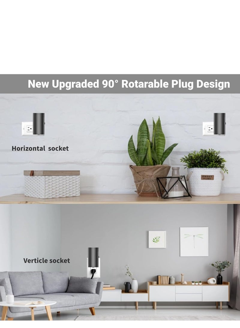 عربست إضاءة الليل LED توصيل إلى الجدار, غسق إلى الفجر مستشعر, 5-300LM سطوع قابل للتعديل, ناعم أبيض 3000K, إضاءة الليل القابلة للتخفيف للمطبخ, غرفة نوم الممر, الدرج, حزمة 2 - Image 4