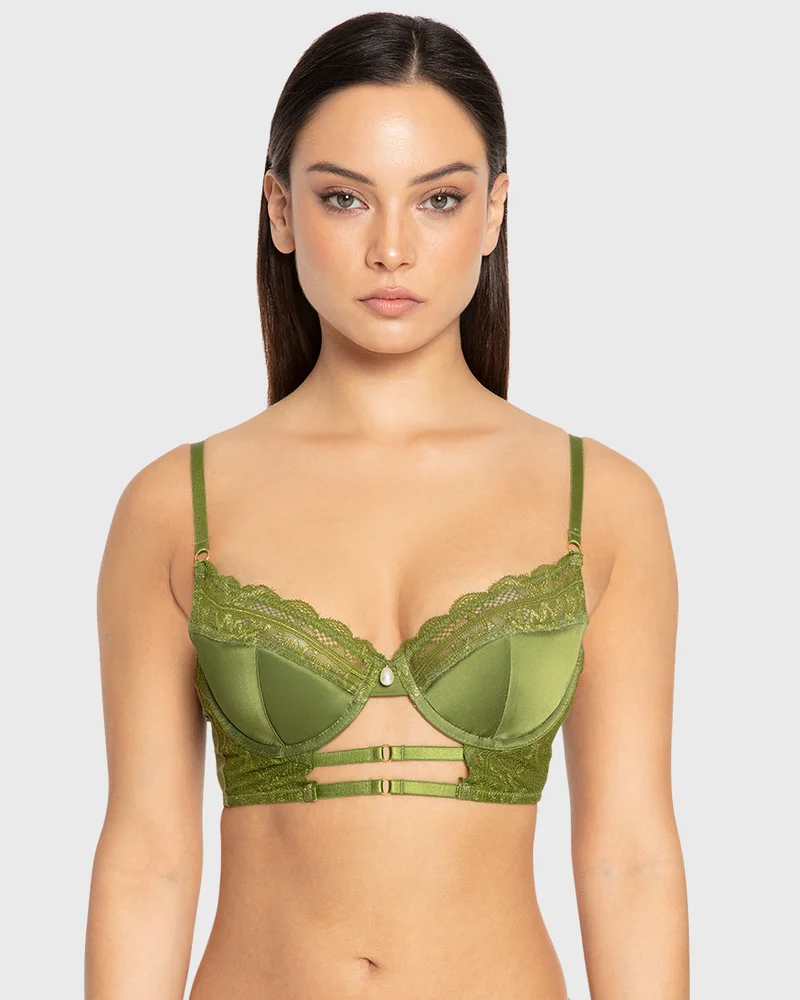 ايسلا اند ايفي Isla & Evie Cardamom Seed Lightly Lined Plunge Bra