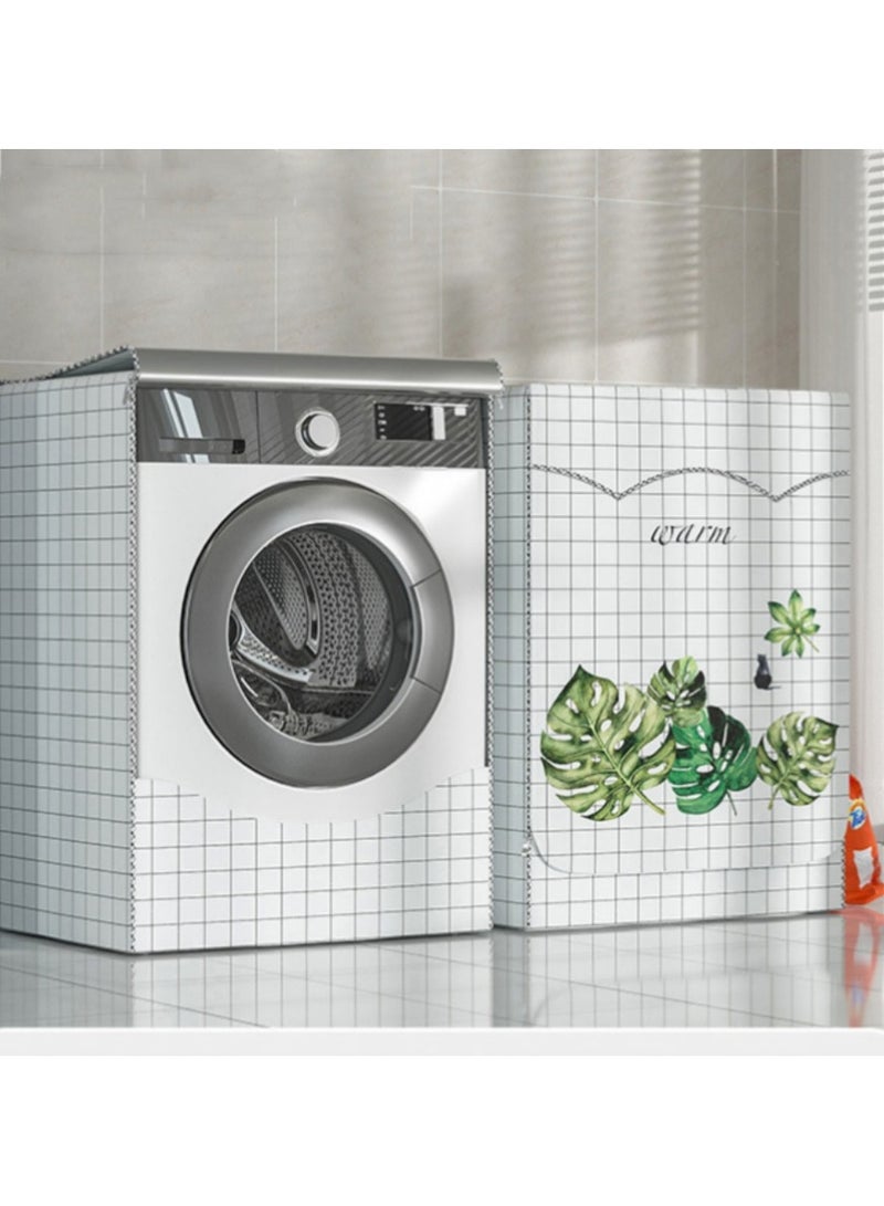 EBMINI Washing Machine Cover Cloth Waterproof Sunscreen Dustproof Cover 