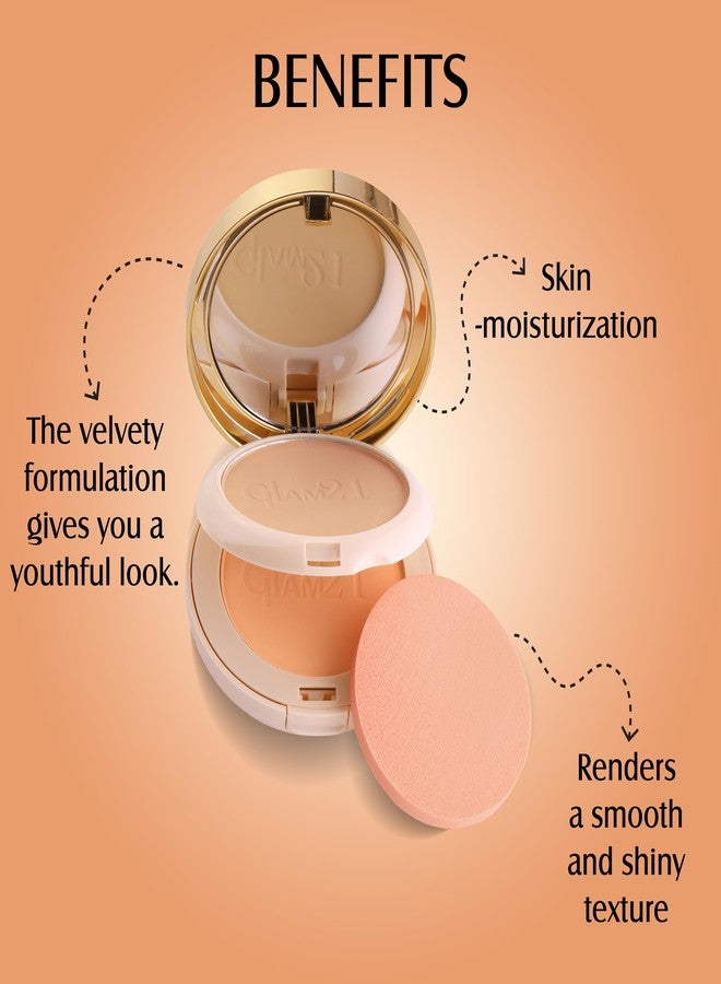 Glam 21 Glam21 Match Perfection Multi-Mineral 2-in-1 Compact Powder| Instant Glow Oil Free Velvety Formulation | Longlasting Matte Finish| Natural (Olive - 04) - Image 4