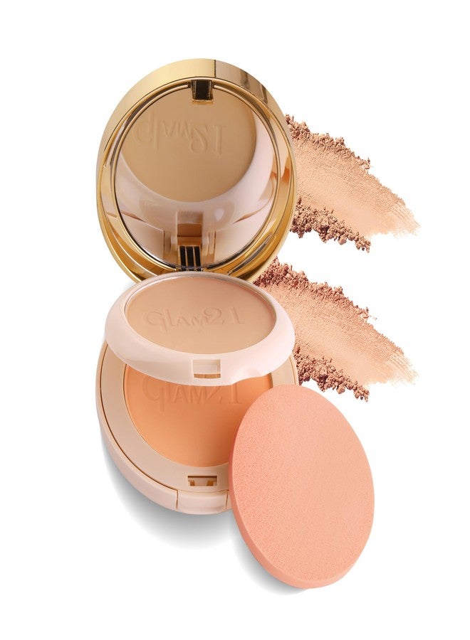 Glam 21 Glam21 Match Perfection Multi-Mineral 2-in-1 Compact Powder| Instant Glow Oil Free Velvety Formulation | Longlasting Matte Finish| Natural (Olive - 04) - Image 2