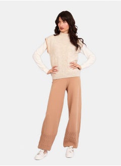 Women Regular Fit Vest - Brown