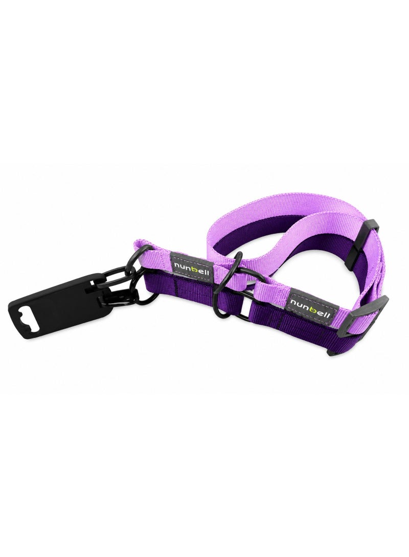 Nunbell Dog Collar, Purple, Nylon, Adjustable with Quick Release Buckle, Medium, Durable Training Collar