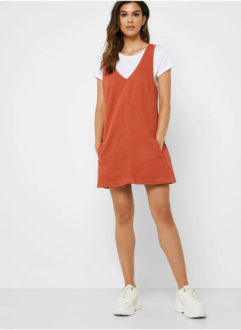 Cotton On Front Pocket Pinafore Dress