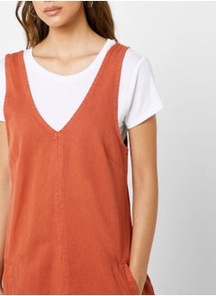 Cotton On Front Pocket Pinafore Dress  - Image 3