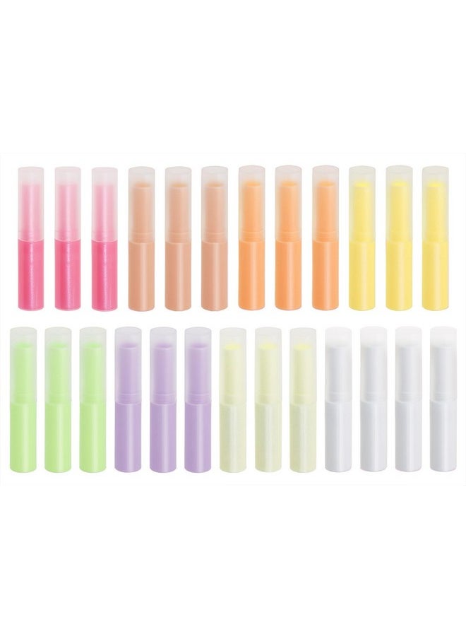 Mini Skater - 0.14Oz Empty Flavored Lip Balm Container Tubes Nontoxic Plastic Homemade Moisturizing Lip Stick With Caps Bulk Fit For Girls Women Adult Diy Making Supplies 25 Count (Multicolor) - Image 1