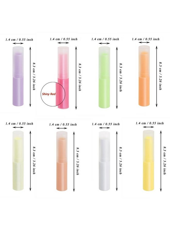 Mini Skater - 0.14Oz Empty Flavored Lip Balm Container Tubes Nontoxic Plastic Homemade Moisturizing Lip Stick With Caps Bulk Fit For Girls Women Adult Diy Making Supplies 25 Count (Multicolor) - Image 1