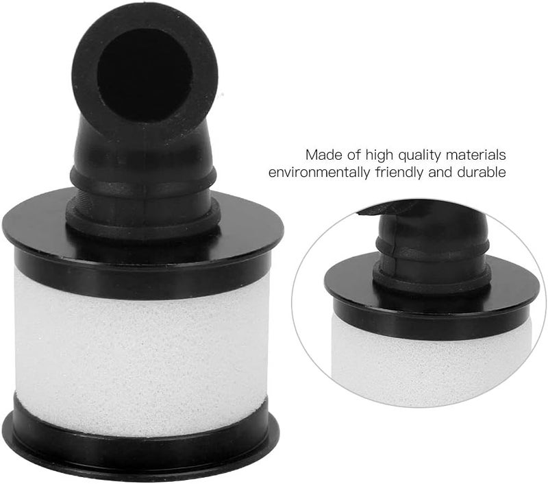 RC Air Filter Replacement Part Fit for HSP 94122 941188 1/10 RC Car Engine Air Filter Prevent Cylinder Scratches Easy Install and Remove Durable Aluminum Alloy Black (Black) Black - Image 2