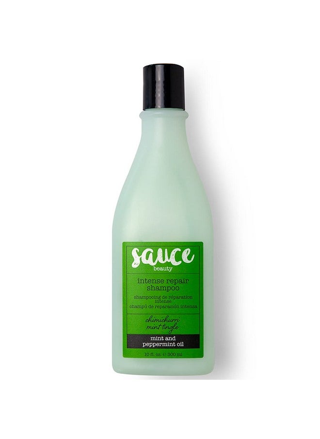 Sauce Beauty - Intense Repair Shampoo Chimichurri Mint Tingle Hair Repair Shampoo Hydrating Shampoo For Damaged Hair Paraben And Sulfatefree Hair Shampoo With Argan & Peppermint Oil (10 Fl Oz) - Image 1
