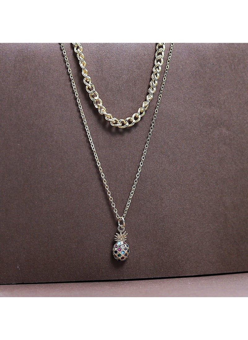 FLUFFY - Artichoke Necklaces Of Fluffy Women's Accessories-Gold - Image 1