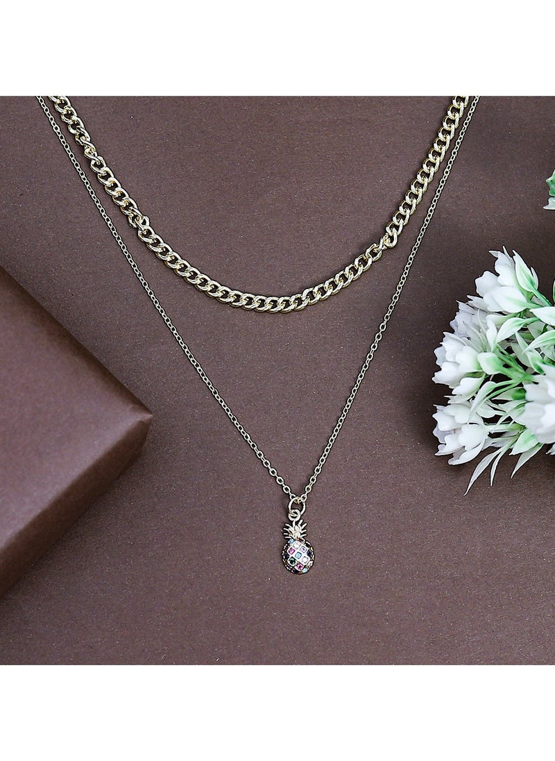 FLUFFY - Artichoke Necklaces Of Fluffy Women's Accessories-Gold - Image 1