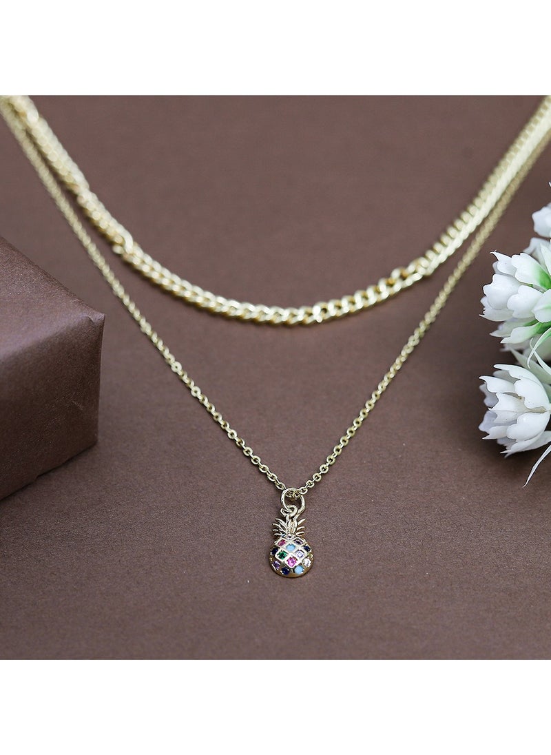 FLUFFY - Artichoke Necklaces Of Fluffy Women's Accessories-Gold - Image 1