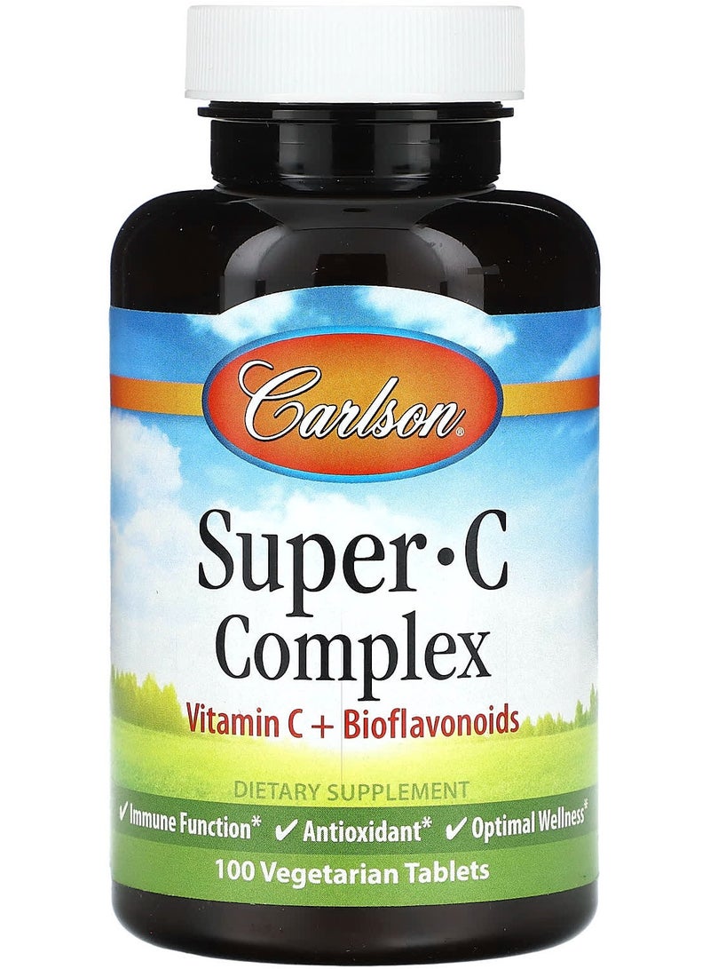 Carlson Super C Complex, 100 Vegetarian Tablets
