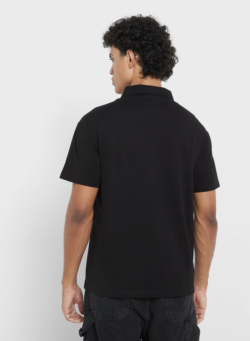 Seventy Five Polo Solid Shorts Sleeve T-Shirt - Image 2