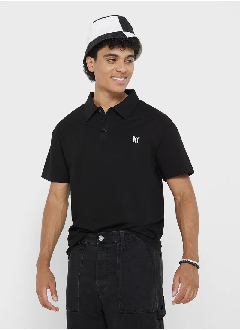 Seventy Five Polo Solid Shorts Sleeve T-Shirt