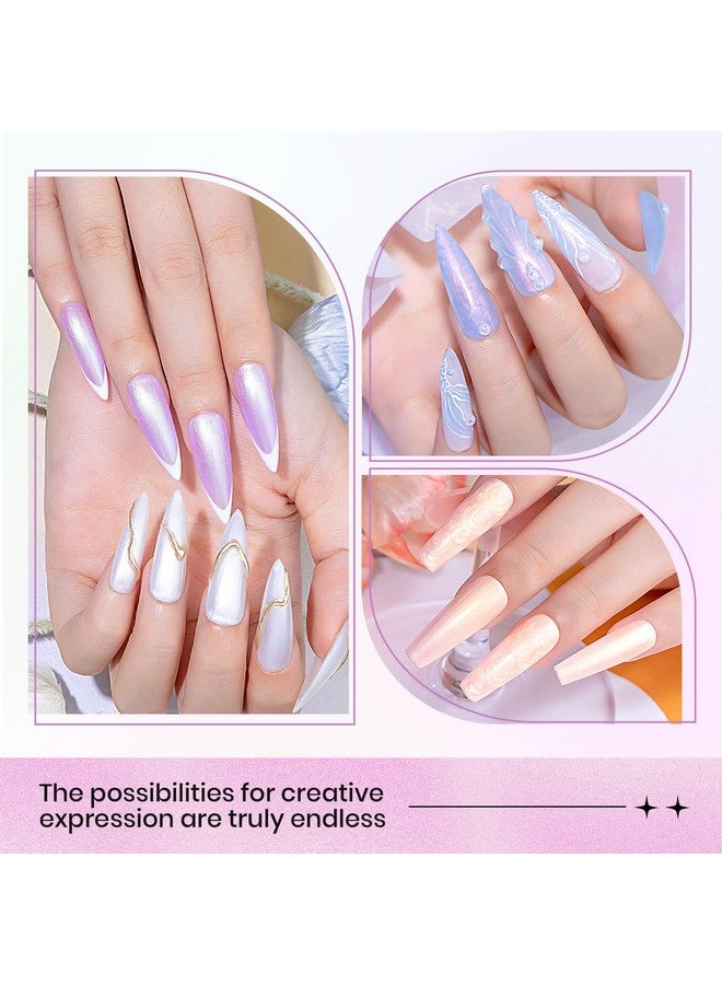 سوبوي طلاء أظافر جل اللؤلؤ 12 لونًا من جل طلاء الأظافر اللامع على شكل حورية البحر باللون الأبيض والوردي والأزرق قزحي الألوان جل طلاء الأظافر من الأشعة فوق البنفسجية لطلاء الأظافر بنفسك في المنزل - Image 3