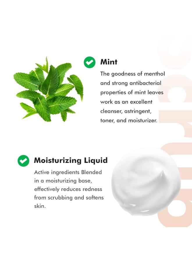 رو إسينشالز Raw Essentials Scrub، مقشر للوجه، 100 غرام، حبيبات المشمش، غني بخلاصة الصبار الطبيعية والمنثول المبرد، لجميع أنواع البشرة. - Image 4