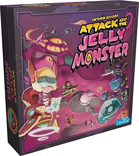 Libellud Asmodee Attack of the Jelly Monster Board Game FastPaced Dice Rolling Game Family Fun for Kids Adults Ages 8 35 Players 15 Min Playtime - Image 1