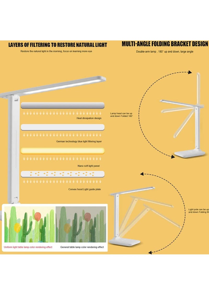 Generic مصباح مكتب LED، مصباح طاولة للكمبيوتر/سطح المكتب، قابل لإعادة الشحن  - Image 4