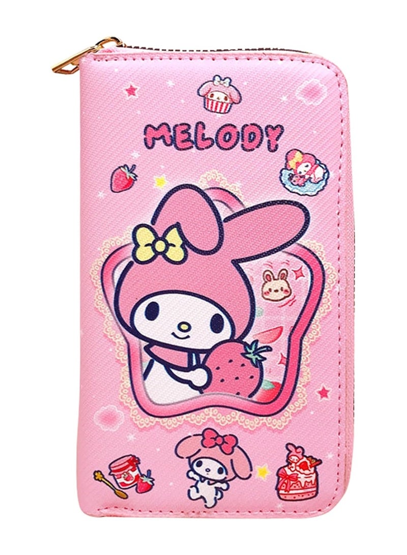 عام محفظة أنيمي ميلودي محفظة ميلودي بسحاب محفظة جلد صناعي محفظة نسائية طويلة جلد صناعي محفظة نسائية - Image 2