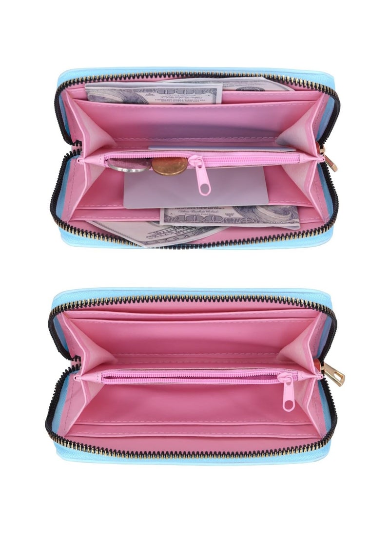 عام محفظة أنيمي ميلودي محفظة ميلودي بسحاب محفظة جلد صناعي محفظة نسائية طويلة جلد صناعي محفظة نسائية - Image 3