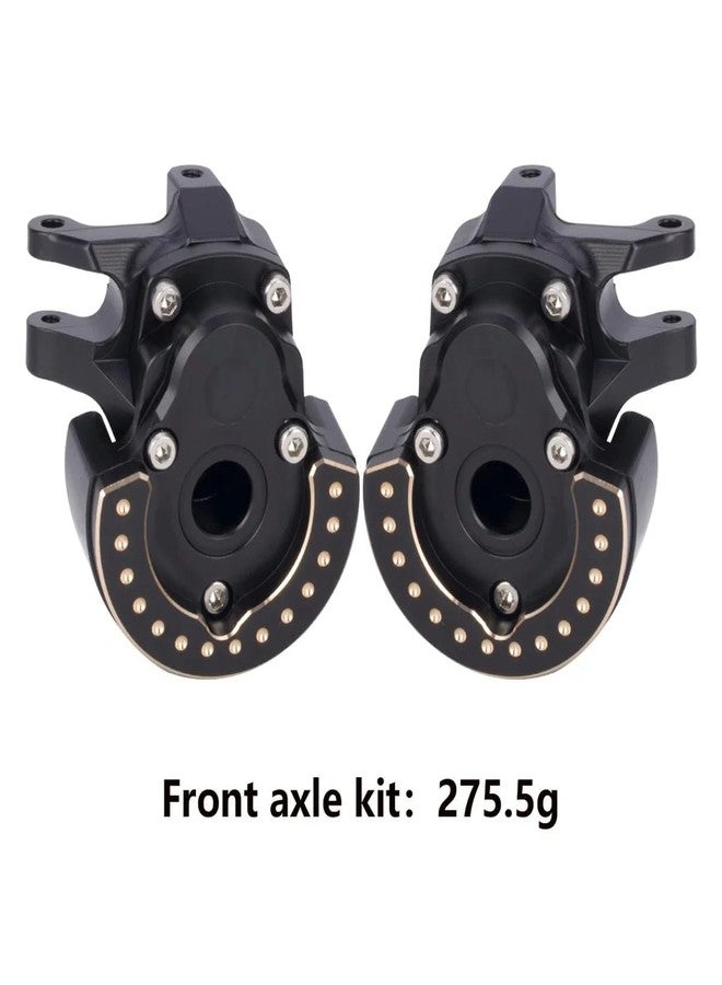 G.T.R RC F10 Axle Brass Weights Steering Knuckles Front and Rear Portal Cover for 1/10 RC Crawler Vanquish VRD VS4-10 Phoenix LCG Upgrade (3 in 1) - Image 3