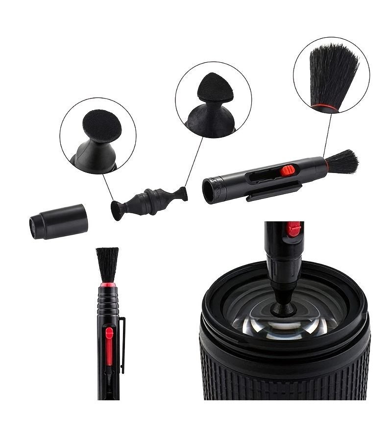 7pcs Professional Portable Camera Lens Cleaning Kit With Vacuum Cleaning Pen And Brush For Dslr Mirrorless Smartphone Binoculars Eyepiece Maintenance - Image 1