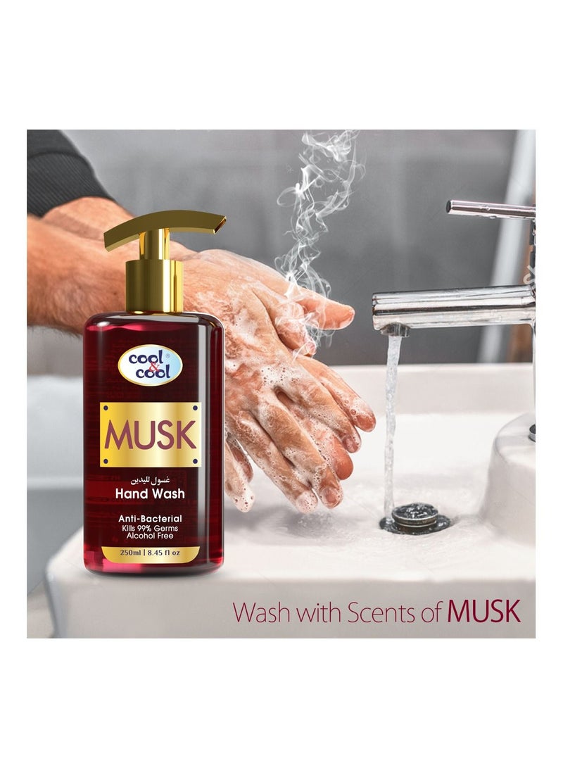 Cool & Cool Arabic Series Musk Hand Wash -500Ml - Antibacterial, Moisturizing with Vitamin E, 99% Germ-Killing Formula