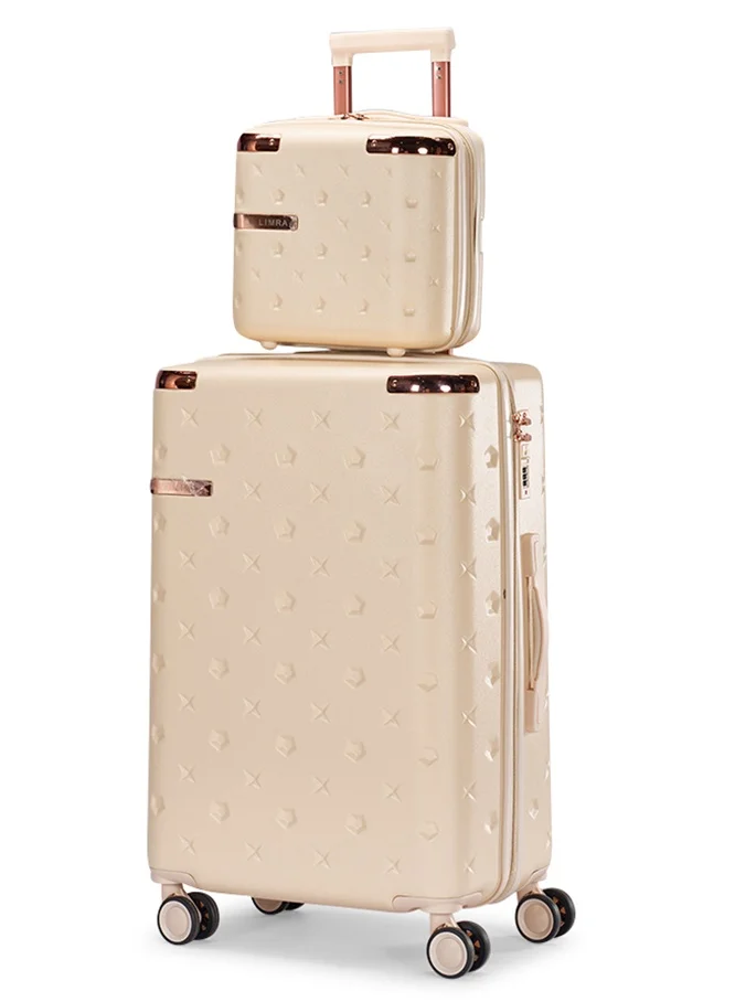 Limra Luggage set 4 pieces travel Bags with a distinctive design from limra Beige