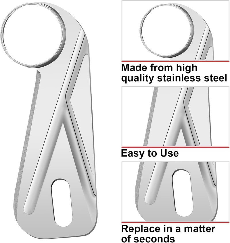 Jutom Universal Apple Peeler Replacement Blade Apple Peeler and Corer Stainless Steel Cutter Blades for Kitchen Home Restaurant(6 Pcs) - Image 3