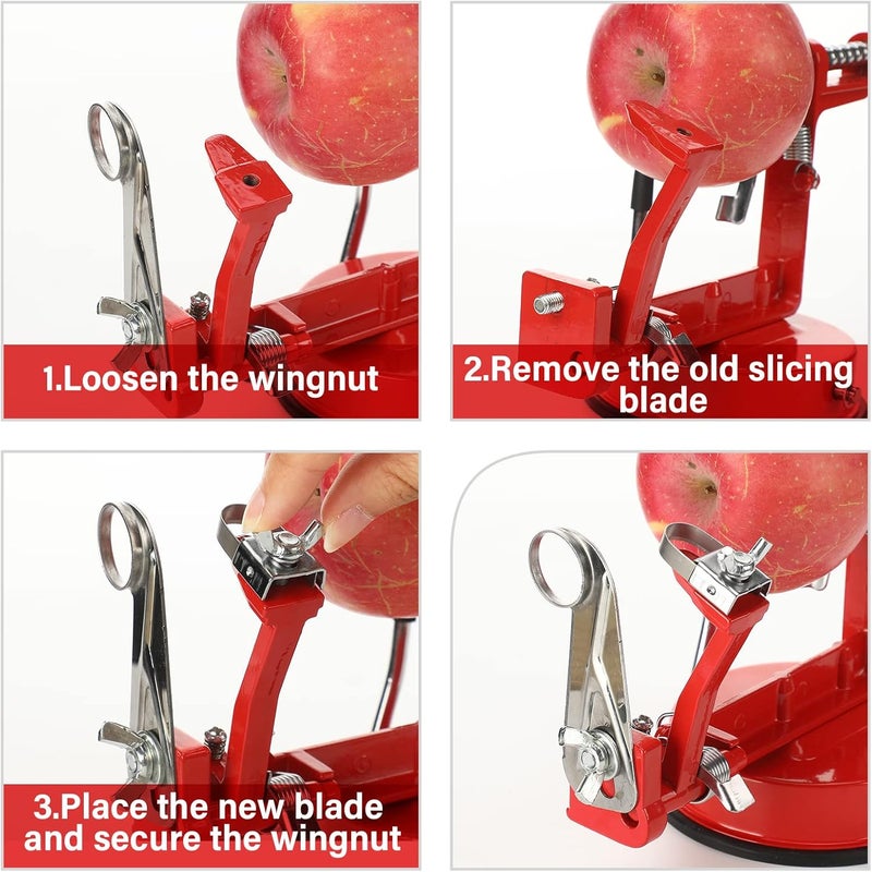 Jutom Universal Apple Peeler Replacement Blade Apple Peeler and Corer Stainless Steel Cutter Blades for Kitchen Home Restaurant(6 Pcs) - Image 4