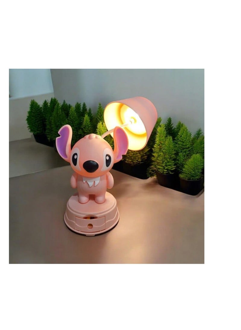Generic Stitch Lamp To illuminate your office with environmentally friendly, eye-safe lighting, we have provided you with a 3D lamp made of high-quality acrylic. The lamp features white and yellow LED lighting, a pencil sharpener, a sticker sheet, a USB charging cable, and all images are real.  - Image 4