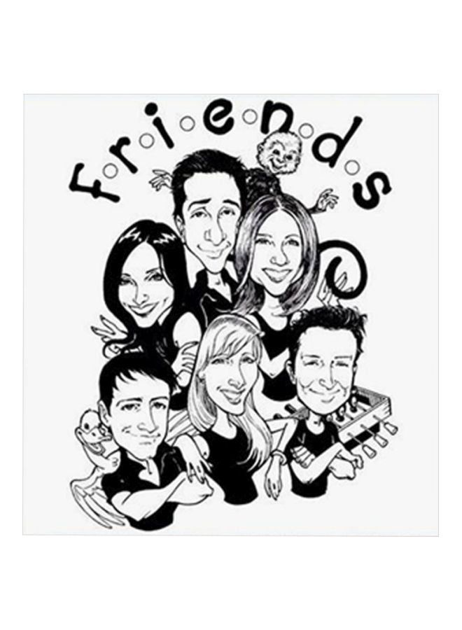 RYN Friends MDF Wall Art White/Black 30x30centimeter - Image 1