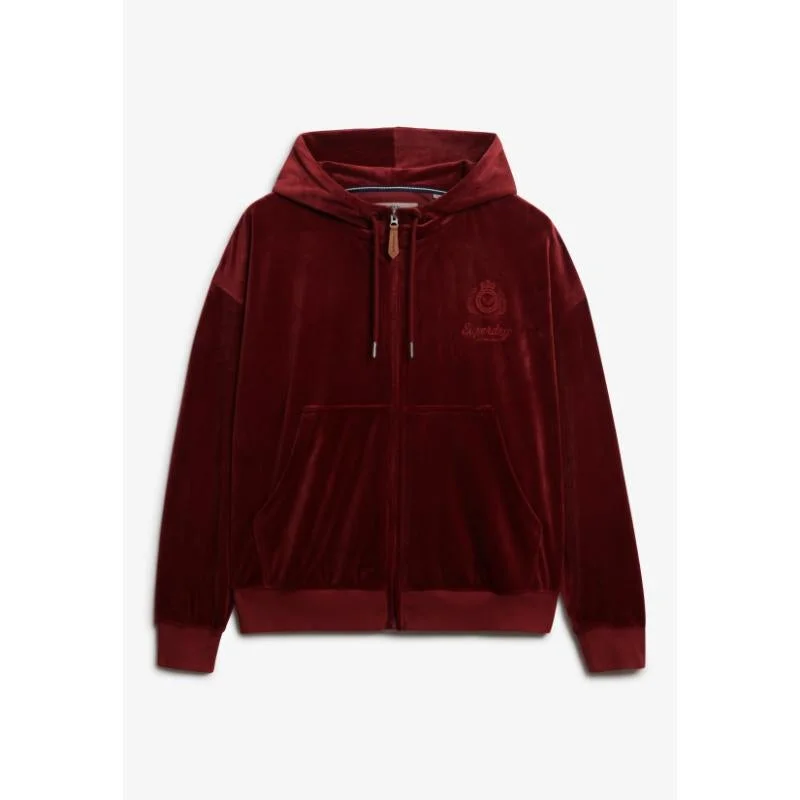 Superdry  Country Club Velour Zip Hoodie for Women | Best Price UAE