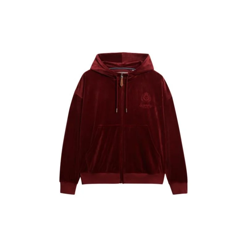 Superdry  Country Club Velour Zip Hoodie for Women | Best Price UAE