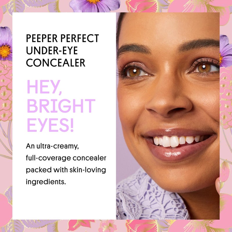 Winky Lux Peeper Perfect Under Eye Concealer, Makeup & Brightener, Full Coverage Concealer for Dark Circles, Color Corrector & Eye Primer, Collagen & Hyaluronic Acid (Deep) - Image 2