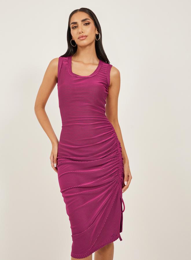 Styli Ruched Bodycon Dress - Image 3