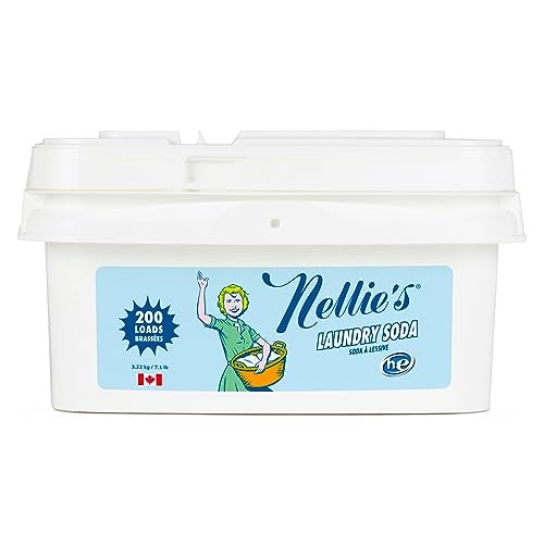 Nellie's Nellies Laundry Soda Concentrated Laundry Detergent Powder 200 Loads Gentle on Skin and Environment FragranceFree Made in Canada - Image 2