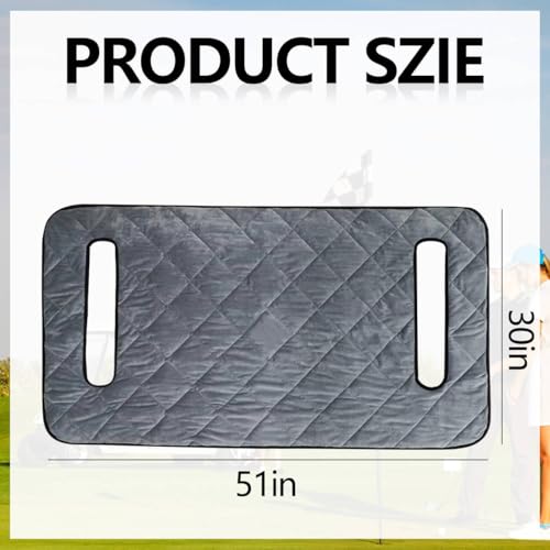 TUYUU Golf Cart Seat Covers,Golf Cart Seat Towel Blanket,Soft Plush Golf Cart Seat Cover for EZGO Yamaha Club Car and Other 2-Seat Golf Carts,Golf Cart Accessories Golf Gifts for Men Golf Lover.51"x 30.5" - Image 2