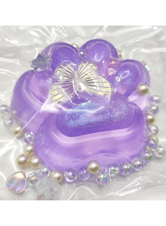 2 Pcs Squishy kit Cat Paw Squeeze Toys Cute PVC Fufu Squishy Toys for Anxiety Relief Soft Stress Toys for Party Favors Novelty Things Birthdays OPP Packaging - Image 2