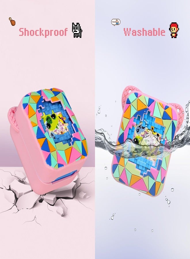 BOVKE Silicone Cover Case for Bitzee Magicals Interactive Toy with 20 Characters Inside, Bitzee Magicals Digital Pet Protective Skin Sleeve for Bitzee Virtual Electronic Pets Kids Toys, Pink - Image 4