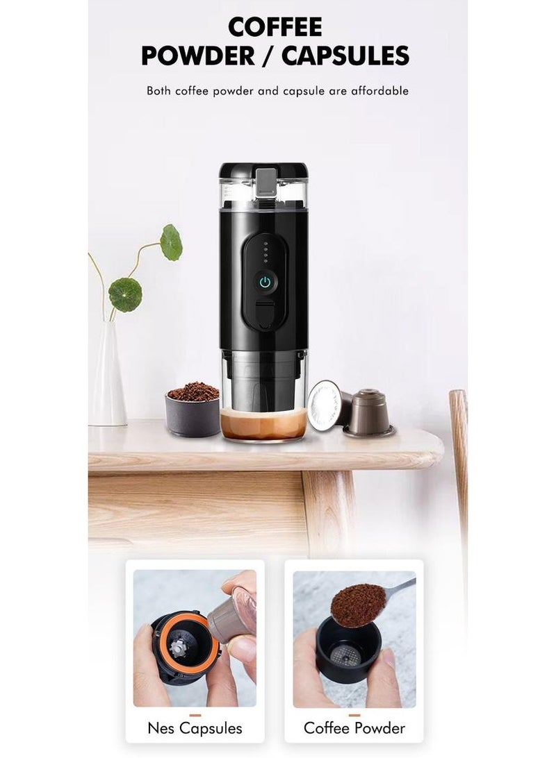 Electric Mini Espresso Portable Coffee Maker Built-in Battery Mini Espresso machine CF-1801BGC  - Image 1