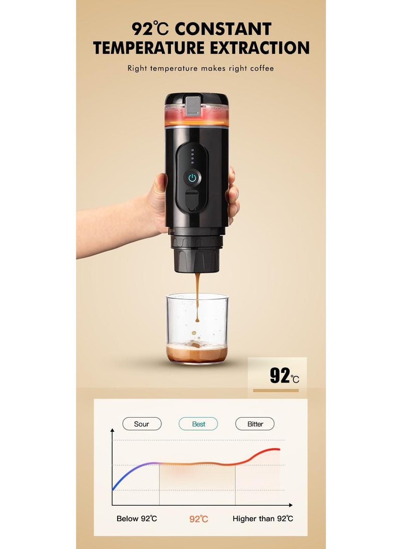 Electric Mini Espresso Portable Coffee Maker Built-in Battery Mini Espresso machine CF-1801BGC  - Image 2