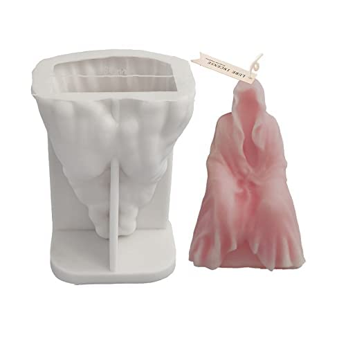 ESEENS Skull Candle Making Molds Skull Head Halloween Candle Mold Skull Shape Silicone Mold for Candles Resin Mold Chocolate Silicone Mold Chocolate Mold DIY Aromatherapy Decoration Mold Ghost Mold - Image 2