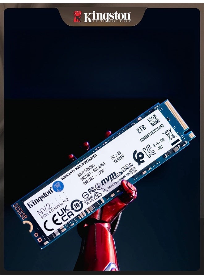 Kingston NV2 M.2 2TB NVMe PCIe4.0 Internal SSD Up to 3500MB/s Read / 2800MB/s Write Speed for Desktop Laptop  - Image 2