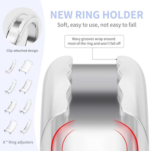Syofbt Ring Sizers for Loose Rings - 8 Pack Invisible Guards Resizer for Men and Women, Use 8 Width Sizes Easy-Clip Ring Adjuster, Spacers & Tighteners, Fit Almost Any Rings, Fits Bands Width to 1-8mm - Image 2