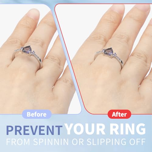 Syofbt Ring Sizers for Loose Rings - 8 Pack Invisible Guards Resizer for Men and Women, Use 8 Width Sizes Easy-Clip Ring Adjuster, Spacers & Tighteners, Fit Almost Any Rings, Fits Bands Width to 1-8mm - Image 3