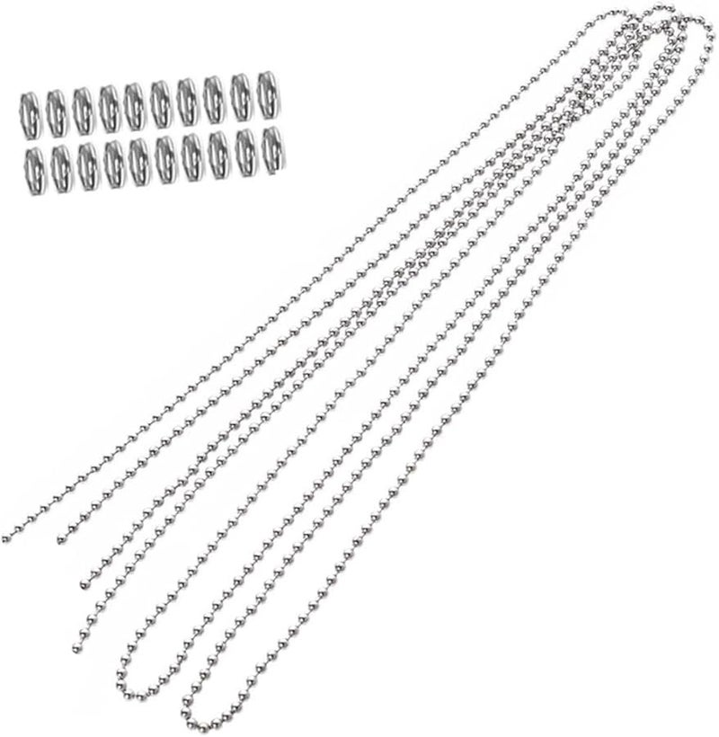 Tehaux 2 حزمة من الفولاذ المقاوم للصدأ مجموعة استبدال سلسلة سحب مروحة السقف للمنزل وغرفة النوم - Image 1