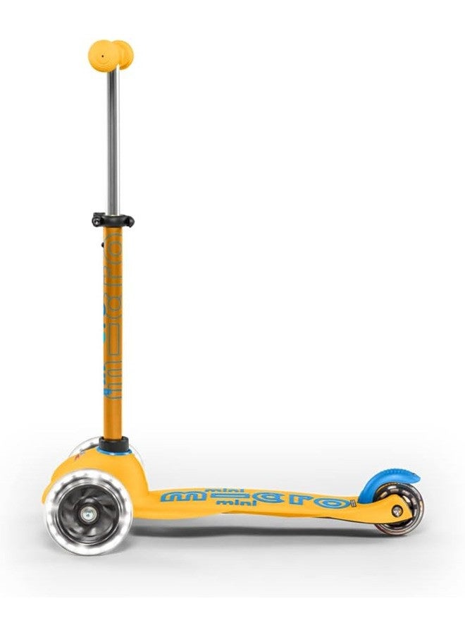 MicroÂ® Mini Deluxe LED, Original Design 2-5 Years, Weight 1.95 kg, Max Load 50 kg, Height 48-68 cm, 3 Wheel Scooter with LED Lighting, ABEC9 Bearings, Non-Slip Platform (Unique, Apricot) - Image 2